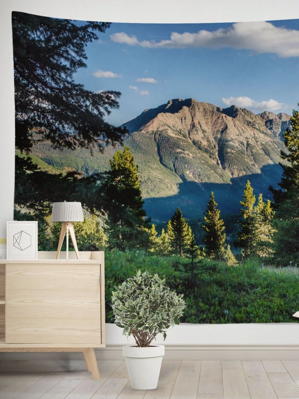GIANT Mountain Scene Tapestry, Large Nature Lover, Colorado Scene